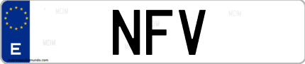 Matrícula de España NFV