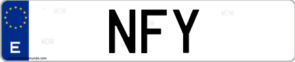 Matrícula de España NFY