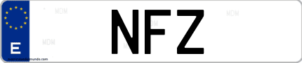 Matrícula de España NFZ