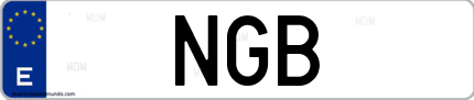 Matrícula de España NGB