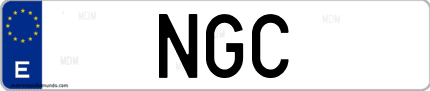 Matrícula de España NGC