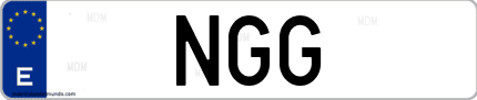 Matrícula de España NGG