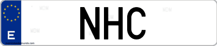 Matrícula de España NHC