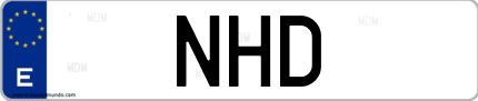 Matrícula de España NHD