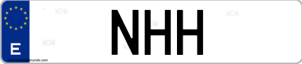 Matrícula de España NHH