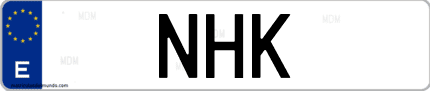 Matrícula de España NHK