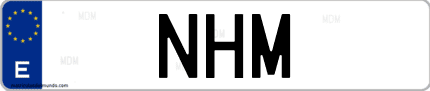 Matrícula de España NHM