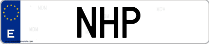 Matrícula de España NHP