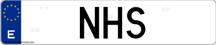 Matrícula de España NHS