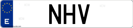 Matrícula de España NHV