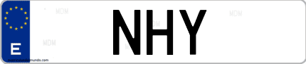Matrícula de España NHY