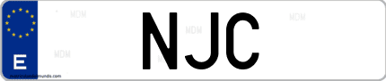 Matrícula de España NJC