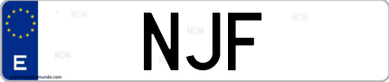 Matrícula de España NJF