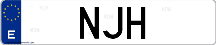 Matrícula de España NJH