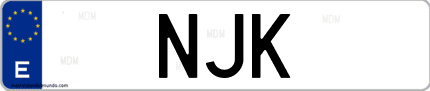 Matrícula de España NJK