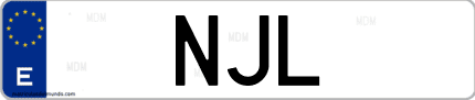 Matrícula de España NJL