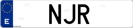 Matrícula de España NJR