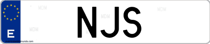 Matrícula de España NJS