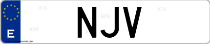 Matrícula de España NJV