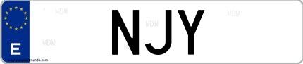 Matrícula de España NJY