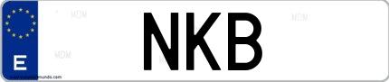 Matrícula de España NKB