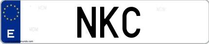 Matrícula de España NKC