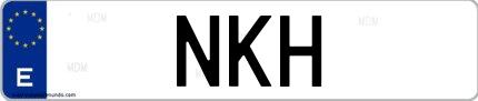 Matrícula de España NKH
