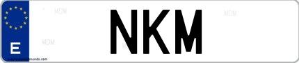 Matrícula de España NKM