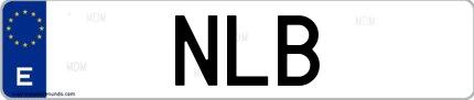 Matrícula de España NLB