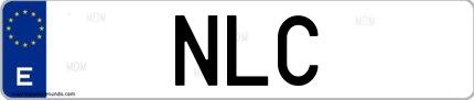 Matrícula de España NLC