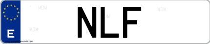 Matrícula de España NLF