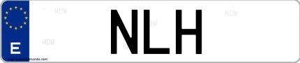 Matrícula de España NLH