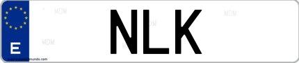 Matrícula de España NLK