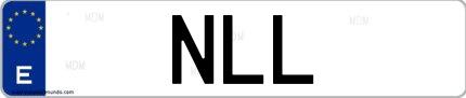 Matrícula de España NLL