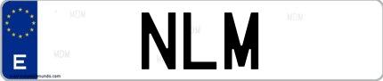 Matrícula de España NLM