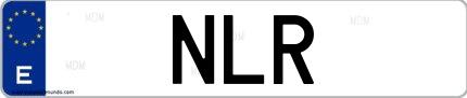Matrícula de España NLR
