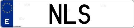 Matrícula de España NLS