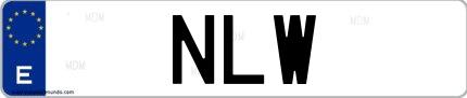 Matrícula de España NLW