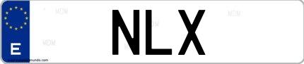 Matrícula de España NLX