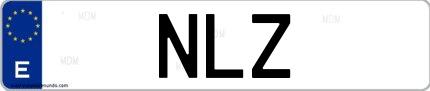 Matrícula de España NLZ