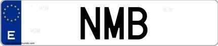 Matrícula de España NMB