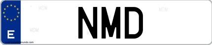 Matrícula de España NMD