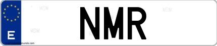 Matrícula de España NMR
