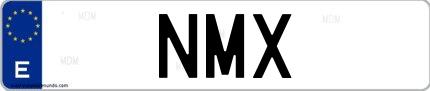 Matrícula de España NMX