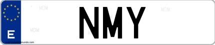 Matrícula de España NMY