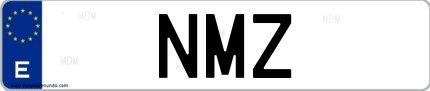 Matrícula de España NMZ