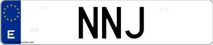 Matrícula de España NNJ