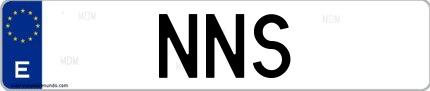 Matrícula de España NNS