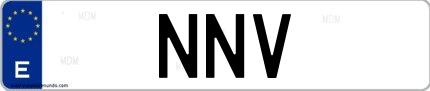 Matrícula de España NNV