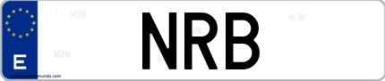 Matrícula de España NRB